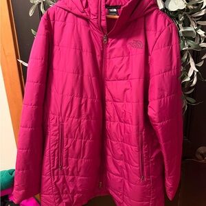 The North Face tamburello Women's Pink Hooded Jacket xxxl